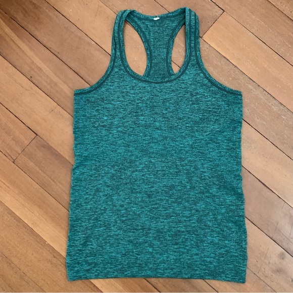 lululemon athletica Tops - Lululemon Swiftly Tech Racerback Viridian Green/Blk